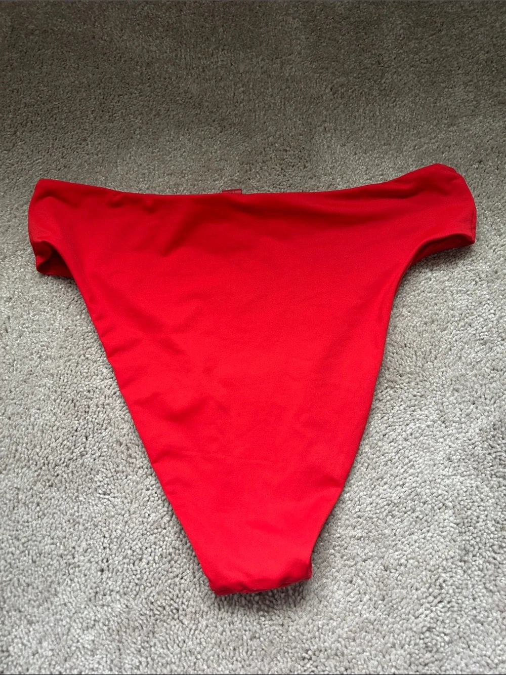 SKIMS Bright Red High-Cut Bikini Bottom